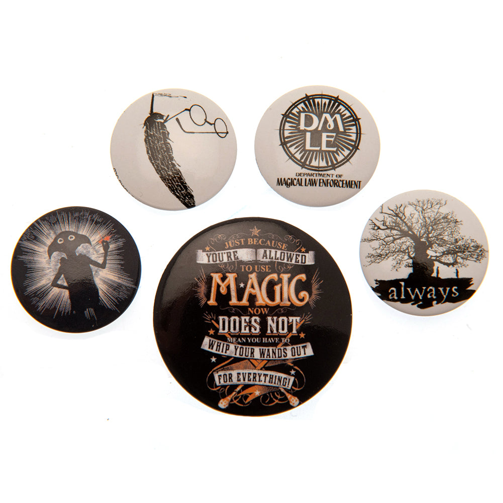View Harry Potter Button Badge Set Magic information