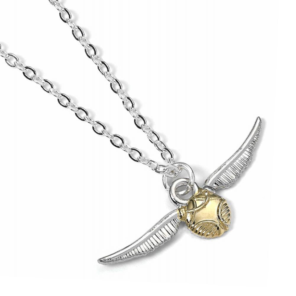 View Harry Potter Silver Plated Necklace Golden Snitch information