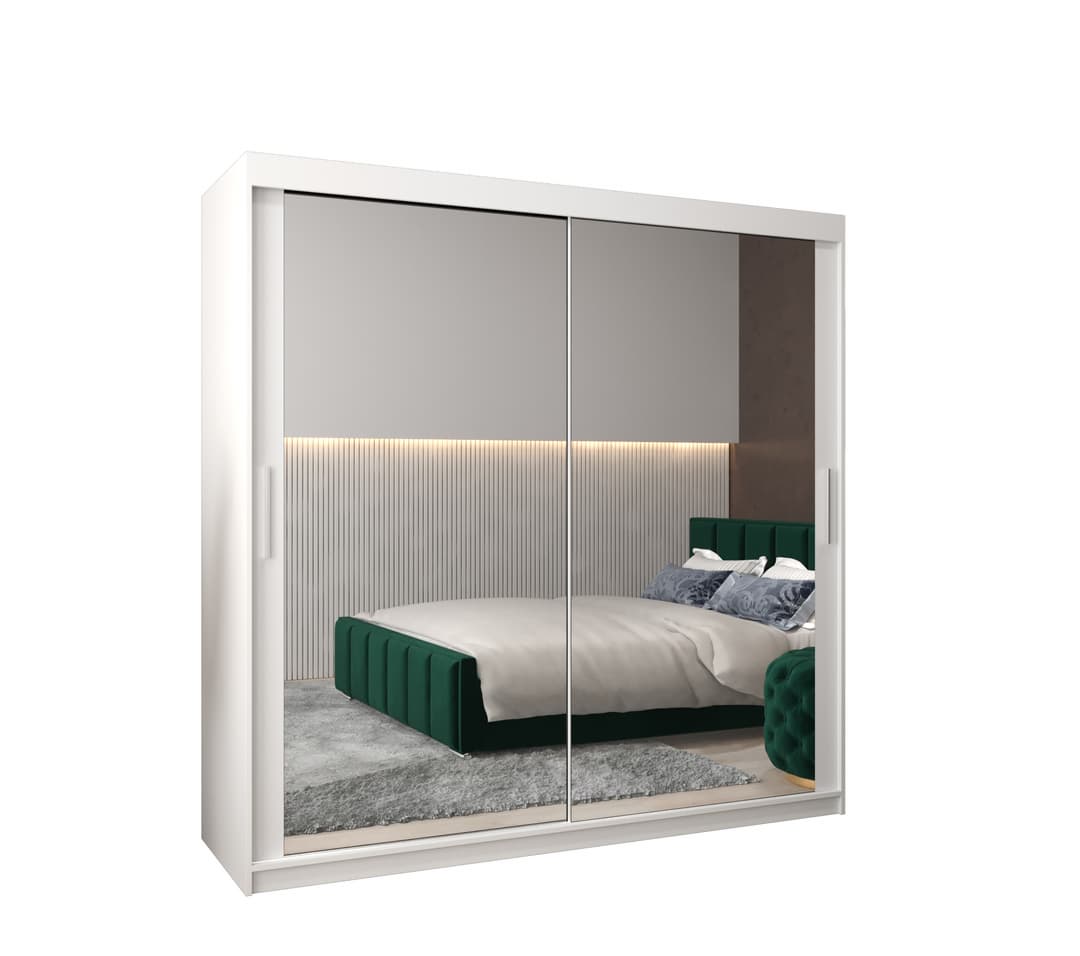 View Tokyo III Sliding Door Wardrobe 200cm White 200cm information