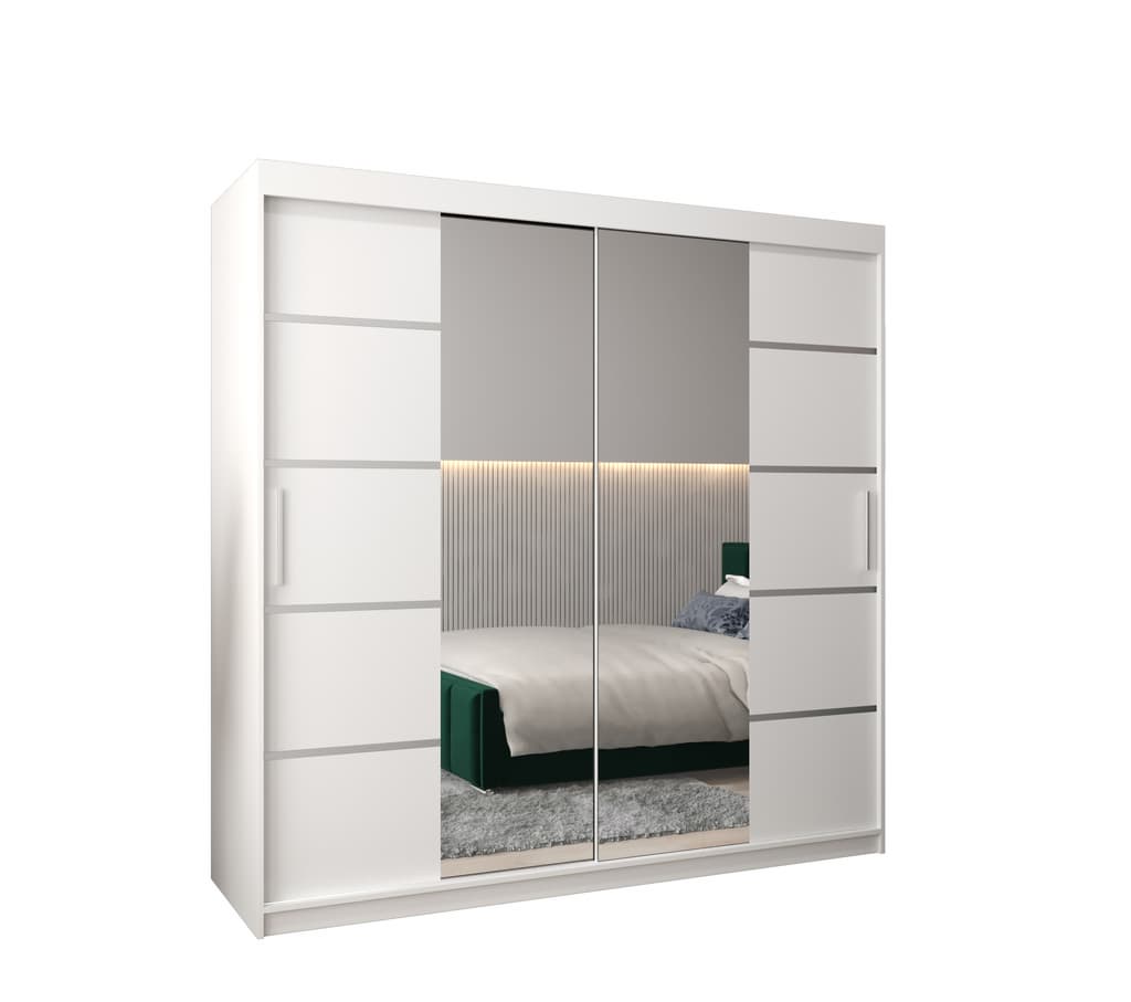 View Verona 04 Sliding Door Wardrobe 200cm White 200cm information