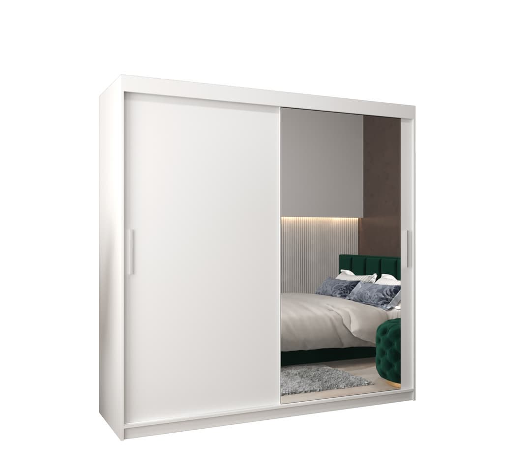 View Tokyo II Sliding Door Wardrobe 200cm White 200cm information