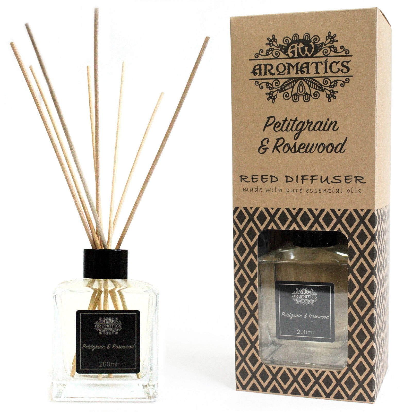 View 200ml Petitgrain Rosewood Essential Oil Reed Diffuser information