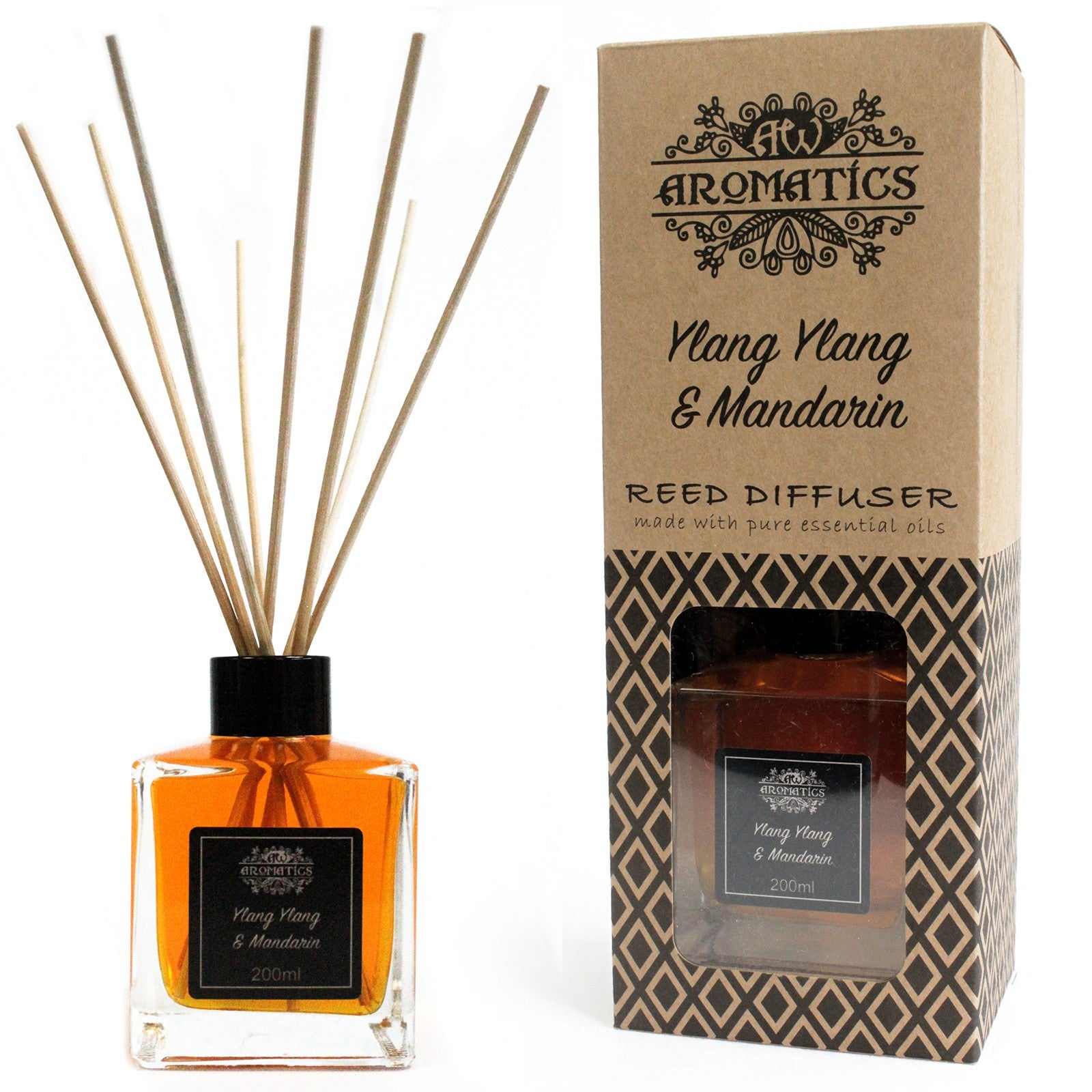 View 200ml Ylang Ylang Mandarin Essential Oil Reed Diffuser information