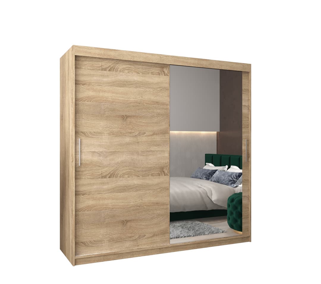 View Tokyo II Sliding Door Wardrobe 200cm Oak Sonoma 200cm information