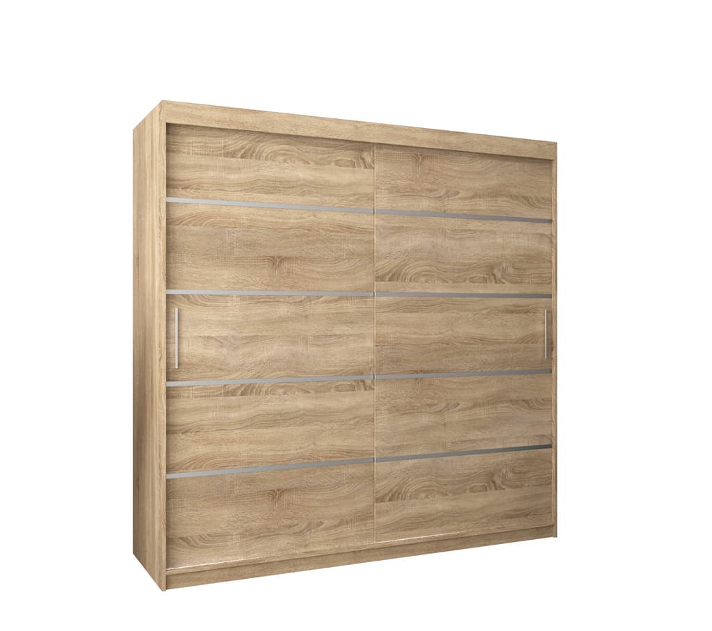 View Verona 01 Sliding Door Wardrobe 200cm Oak Sonoma 200cm information