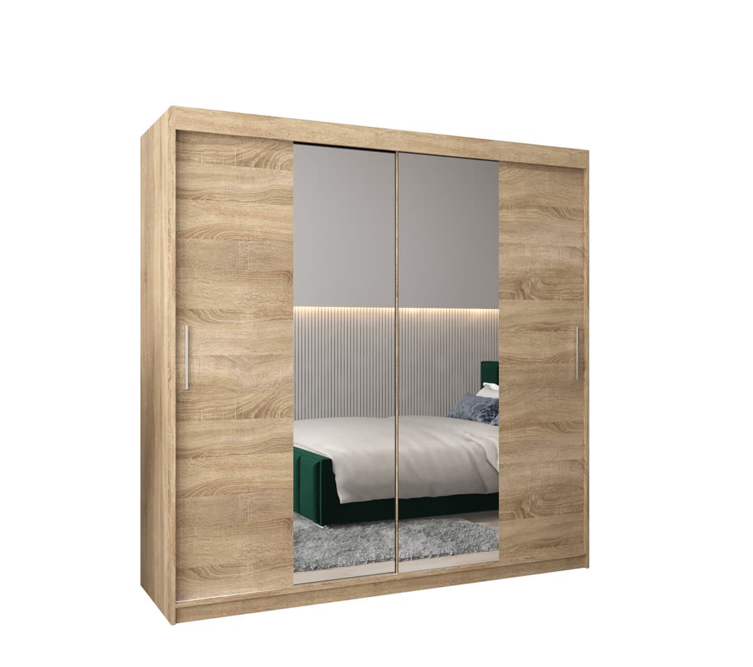 View Tokyo I Sliding Door Wardrobe 200cm Oak Sonoma 200cm information