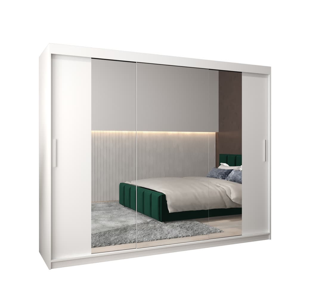 View Tokyo II Sliding Door Wardrobe 250cm White 250cm information