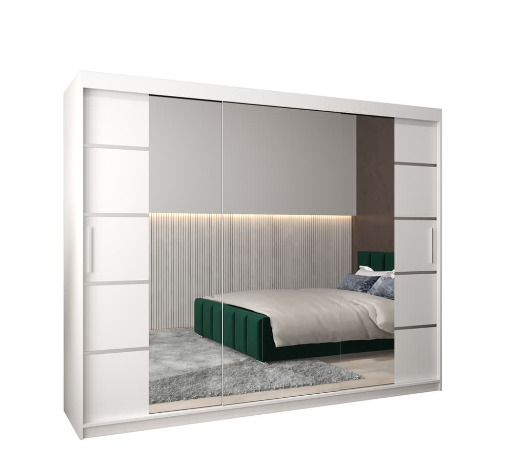 View Verona 04 Sliding Door Wardrobe 250cm White 250cm information