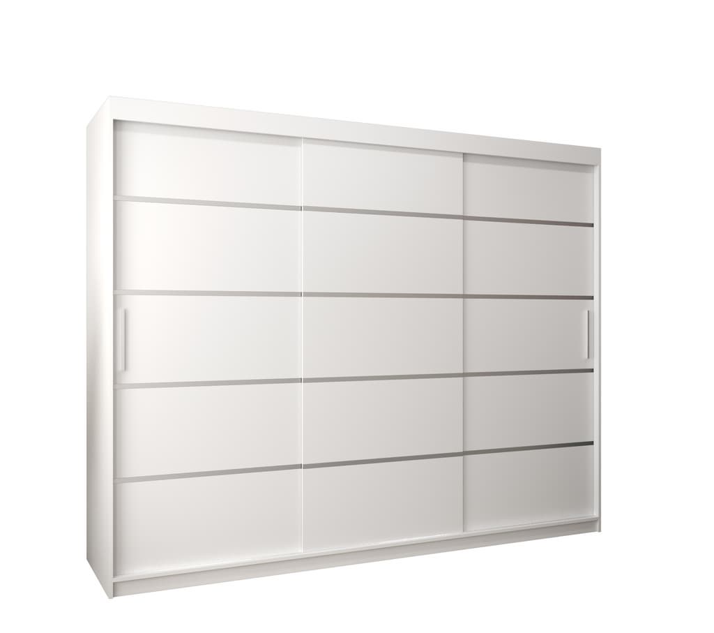 View Verona 01 Sliding Door Wardrobe 250cm White 250cm information