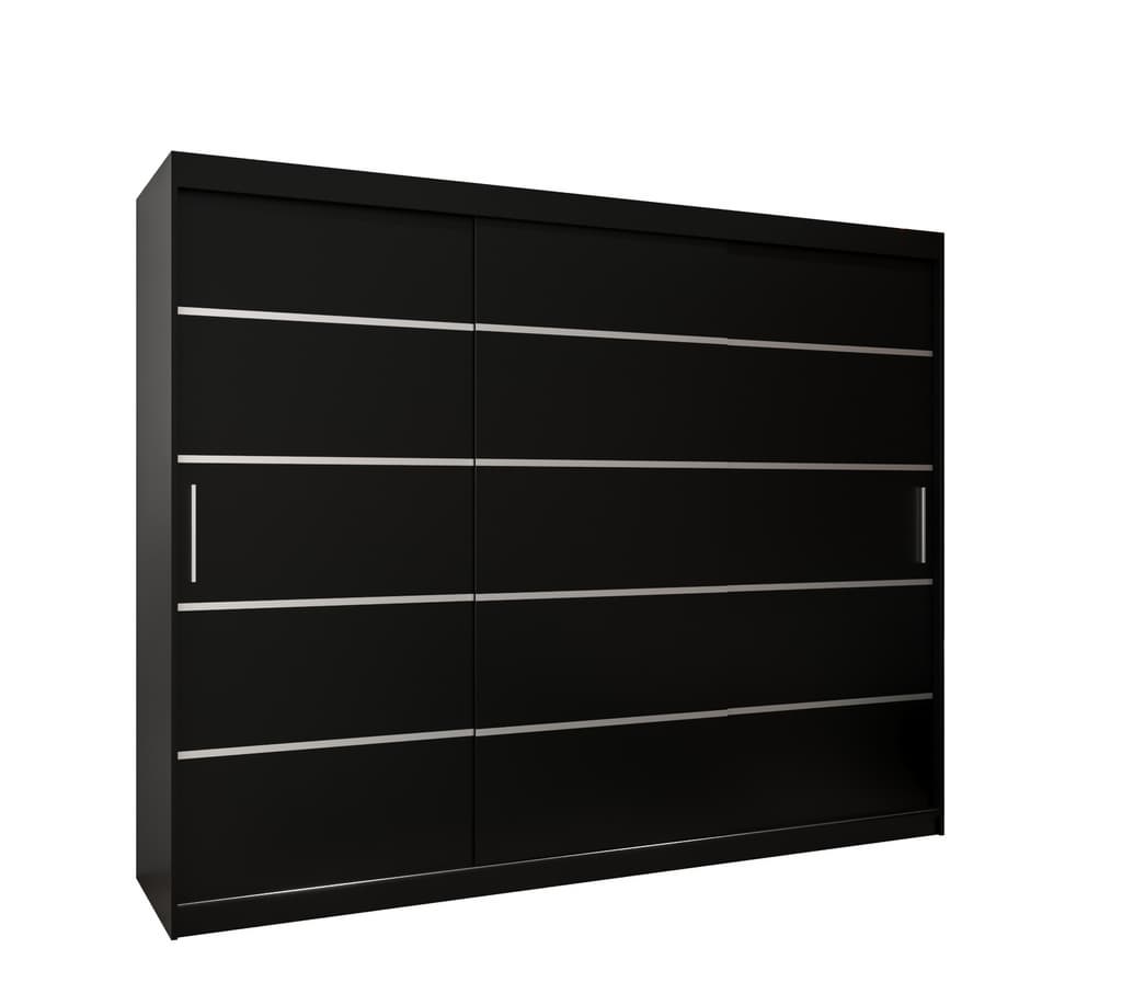 View Verona 01 Sliding Door Wardrobe 250cm Black 250cm information