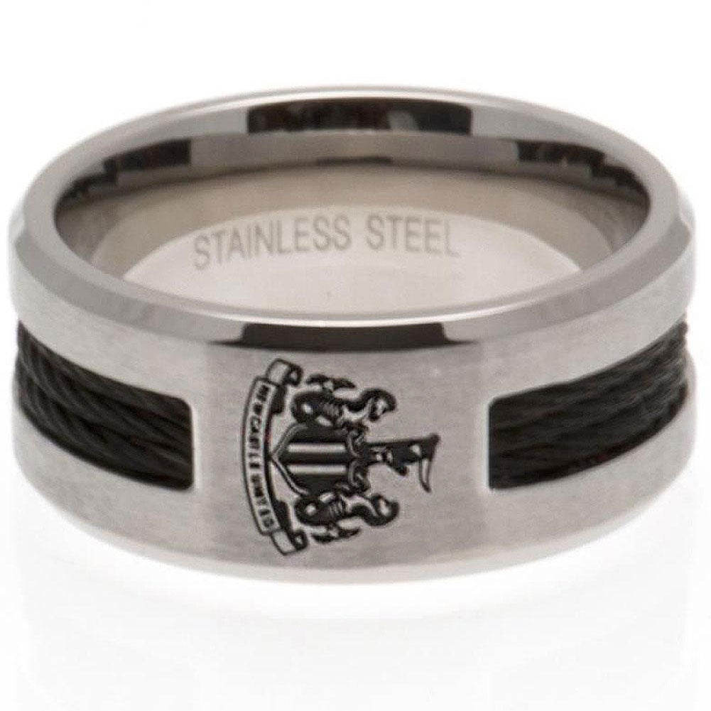 View Newcastle United FC Black Inlay Ring Large information