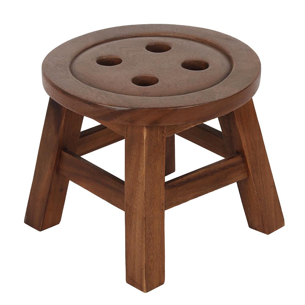 View 26cm Childrens Wooden Button Stool information