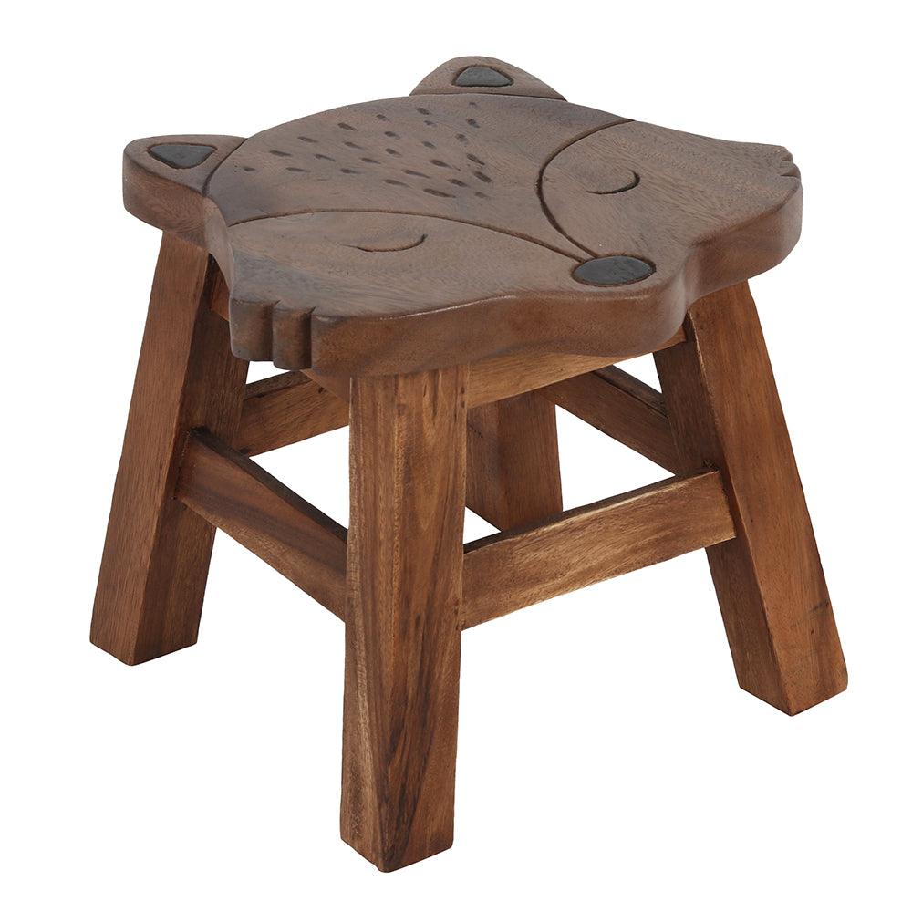 View 26cm Childrens Wooden Fox Stool information