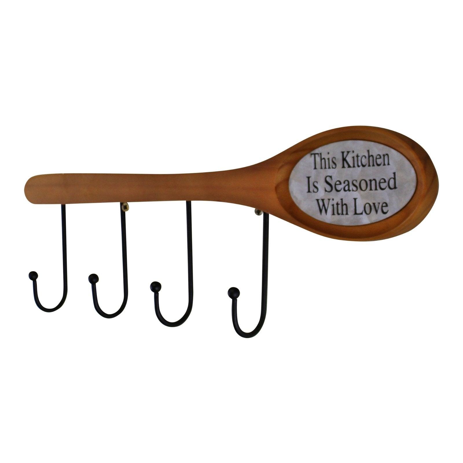 View 26cm Wooden Spoon With Hooks information