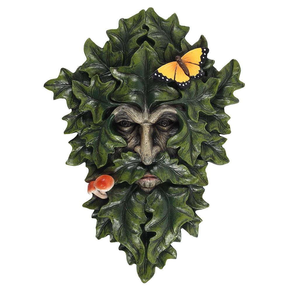 View 29x21cm Leafy Green Man Wall Plaque information