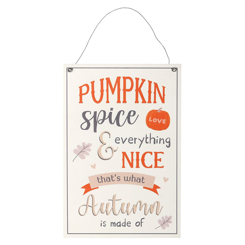 View 30cm Pumpkin Spice Hanging Sign information