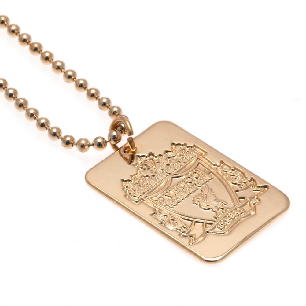 View Liverpool FC Gold Plated Dog Tag Chain information