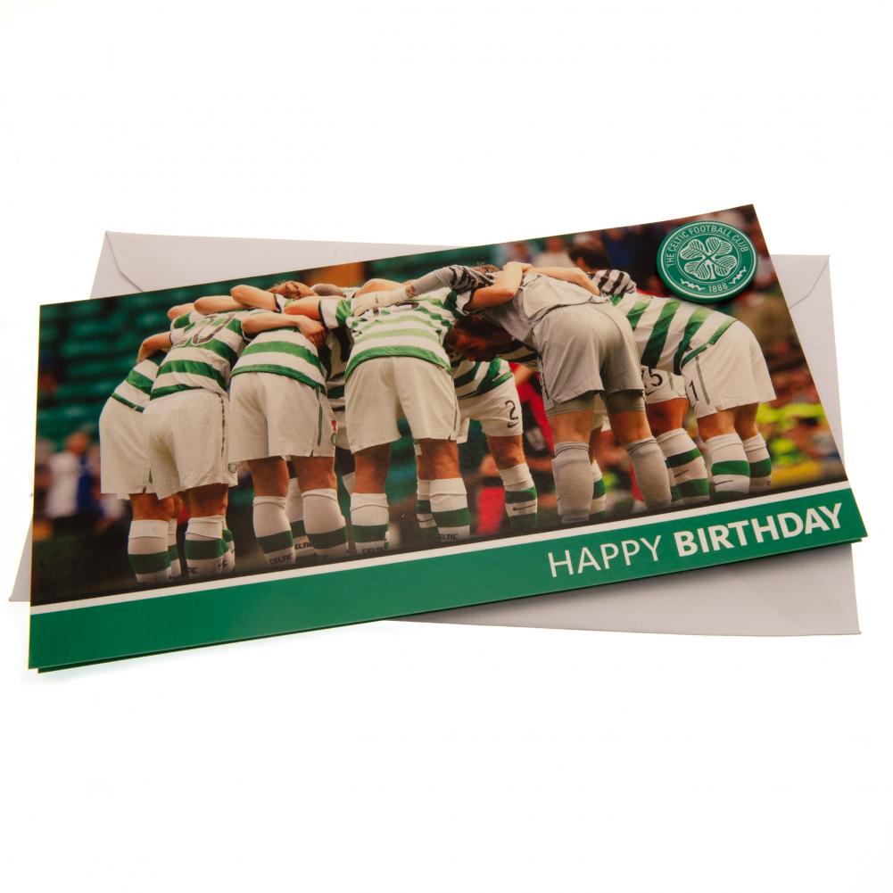 View Celtic FC Birthday Card Huddle information