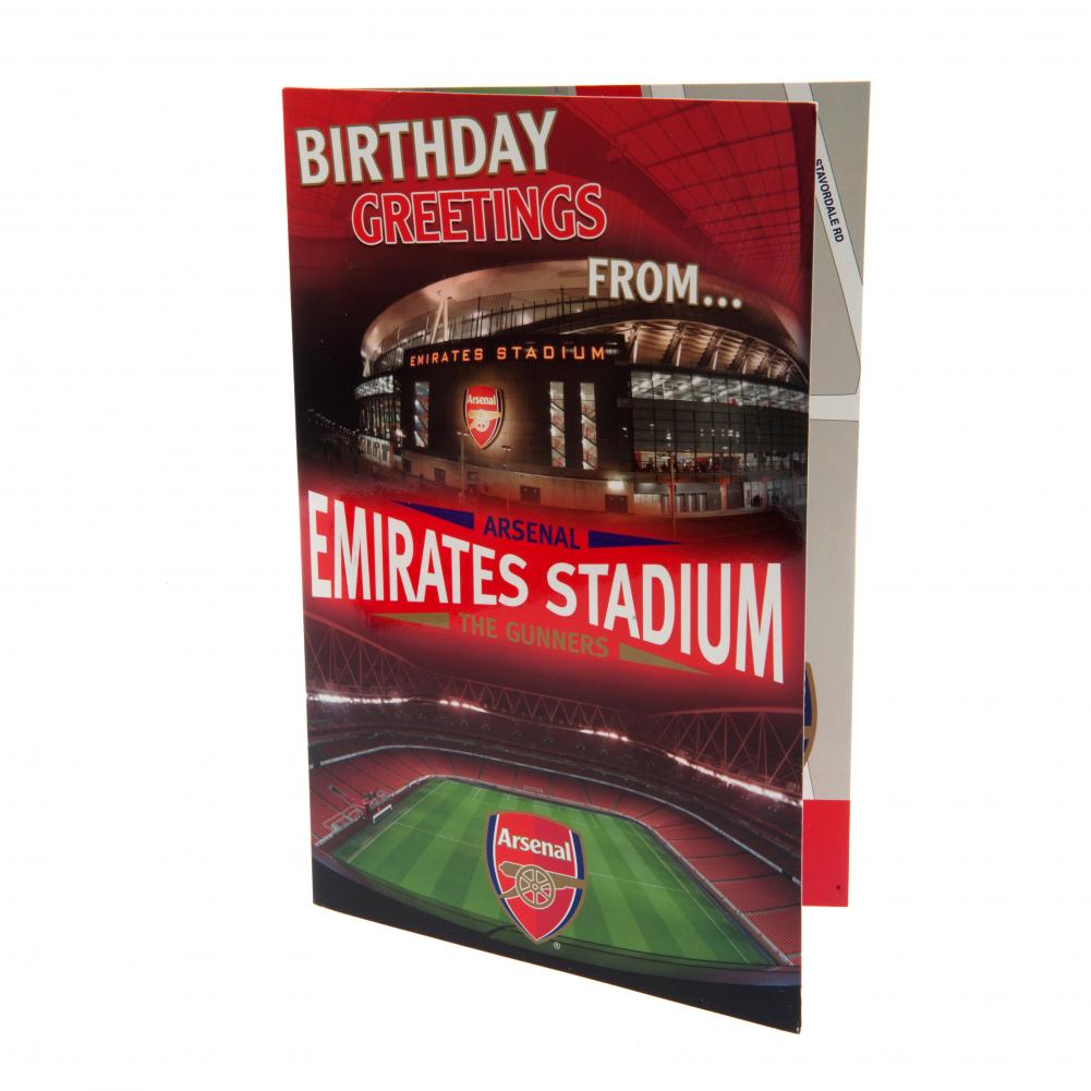 View Arsenal FC PopUp Birthday Card information