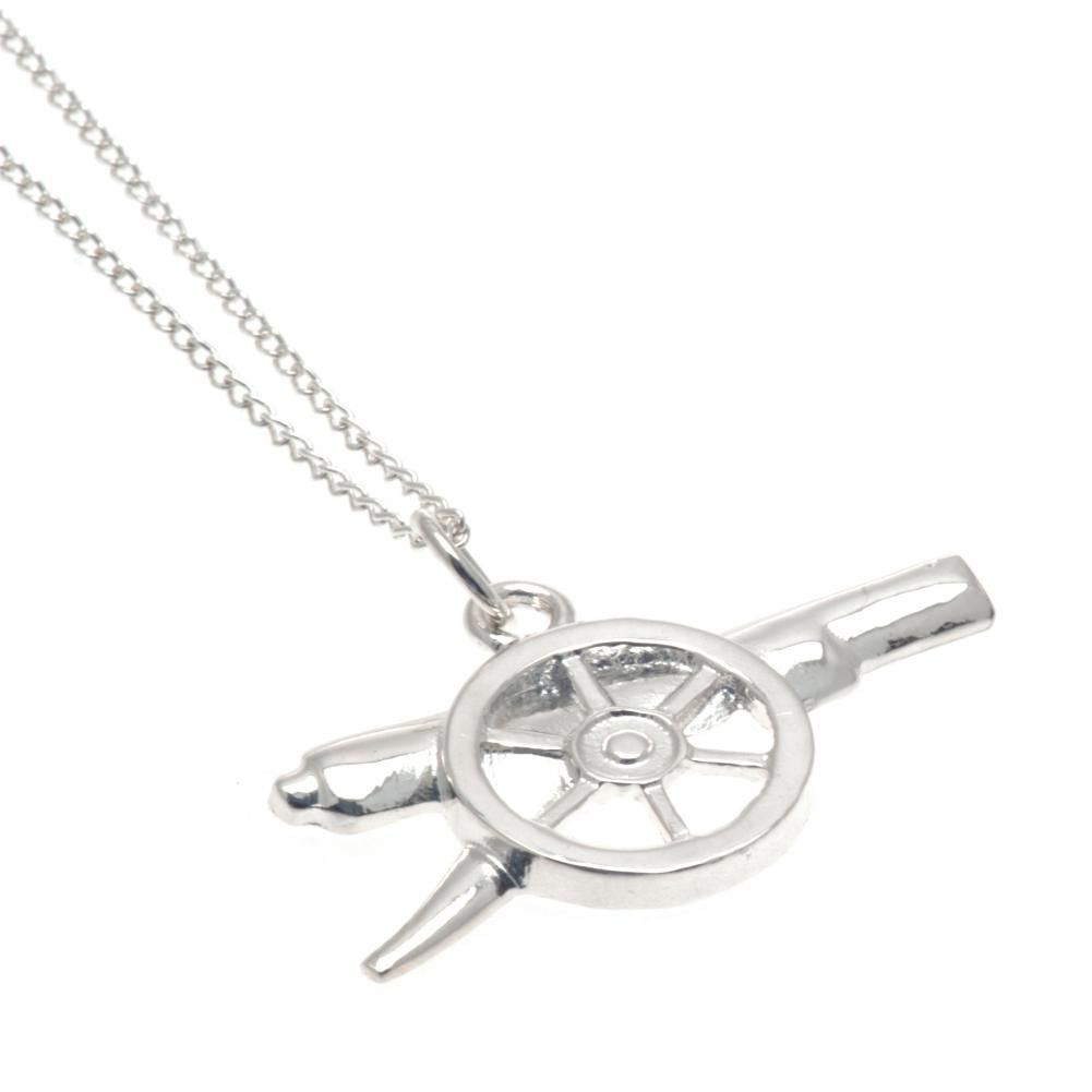 View Arsenal FC Sterling Silver Pendant Chain GN information