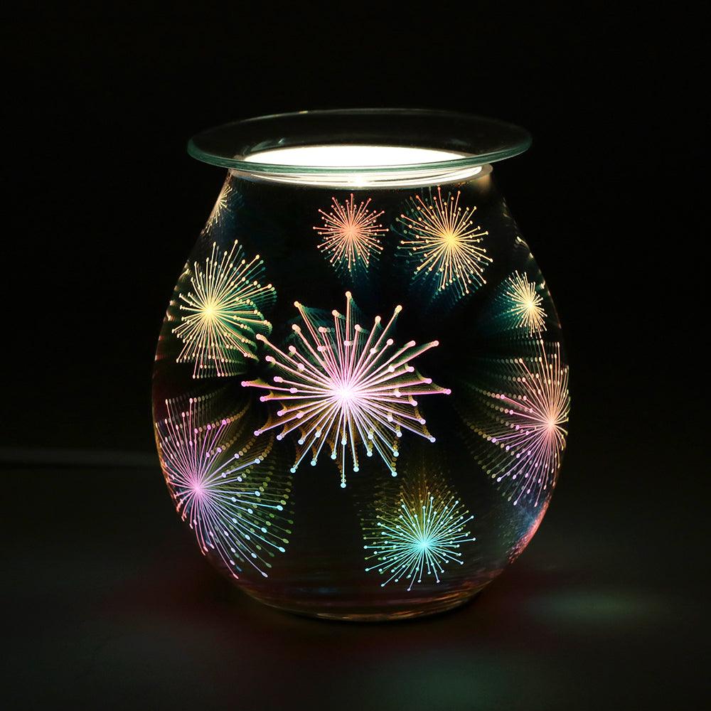 View 3D Firework Effect Light Up Electric Oil Burner information