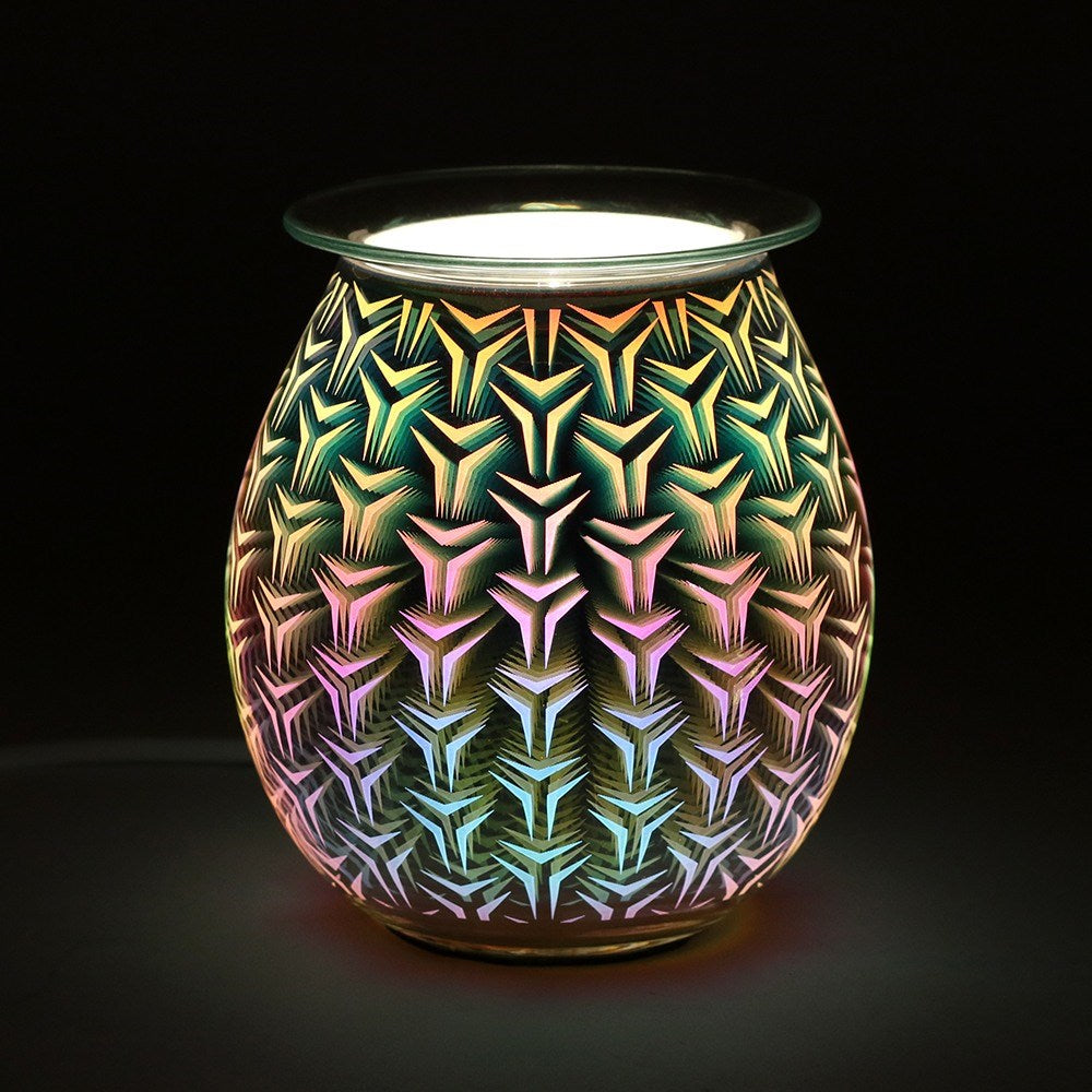 View 3D Geometric Light Up Electric Oil Burner information