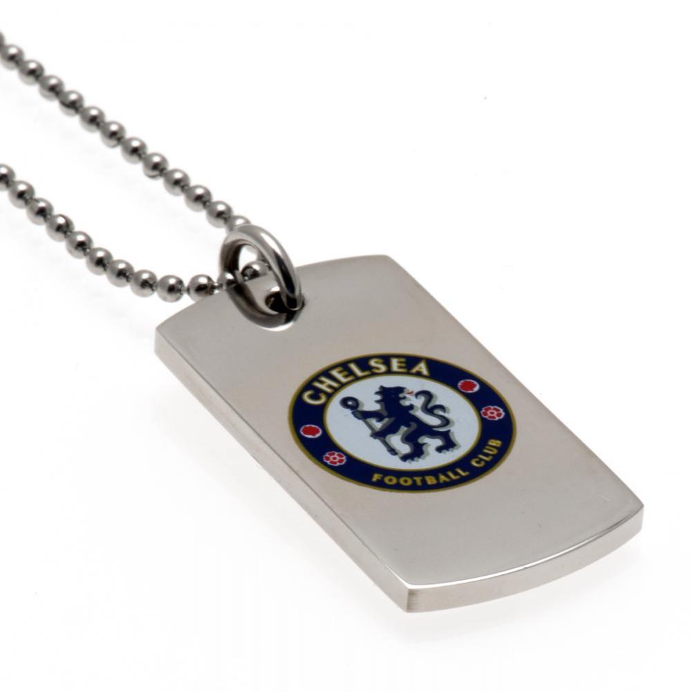 View Chelsea FC Colour Crest Dog Tag Chain information