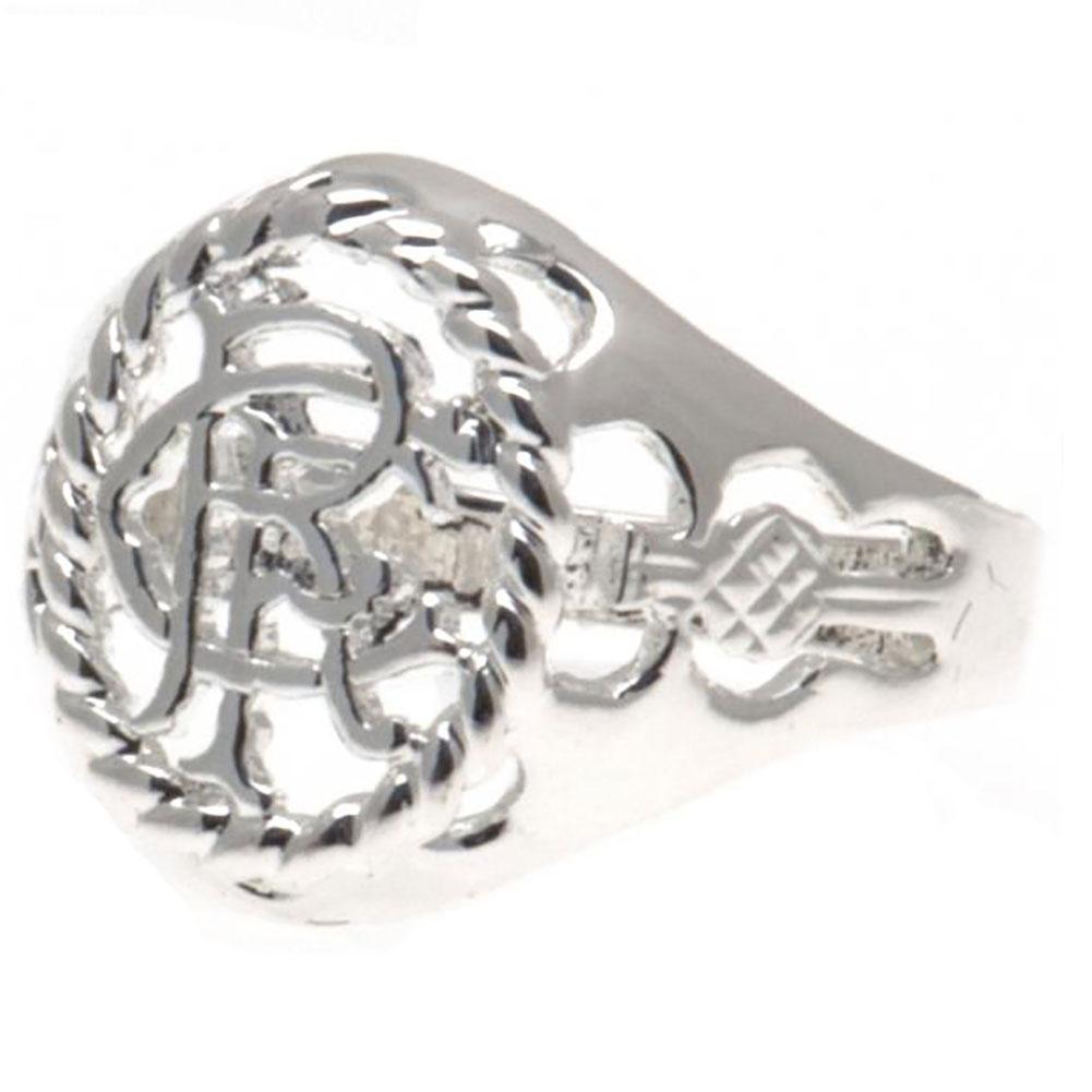 View Rangers FC Silver Plated Crest Ring Small information