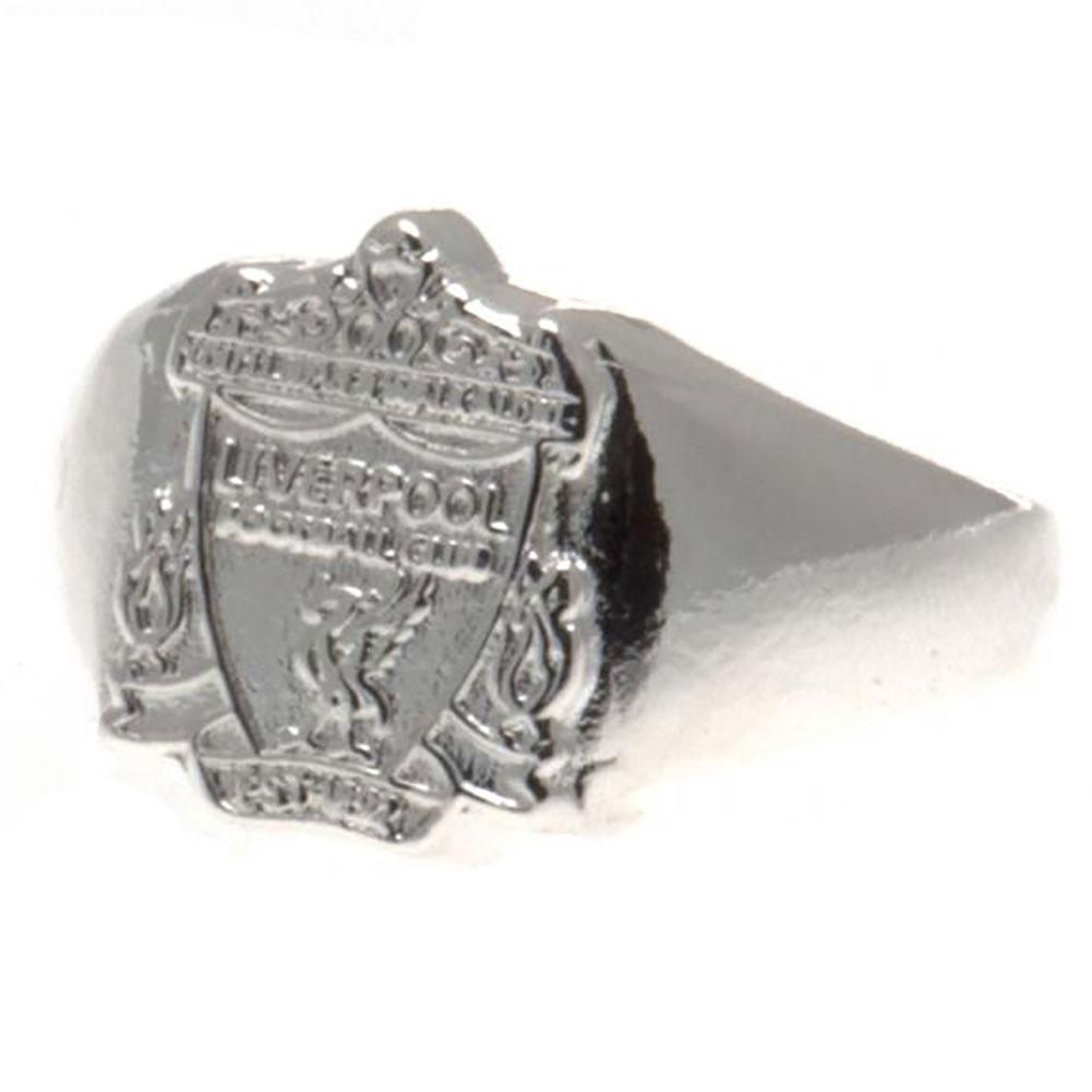 View Liverpool FC Silver Plated Crest Ring Medium information
