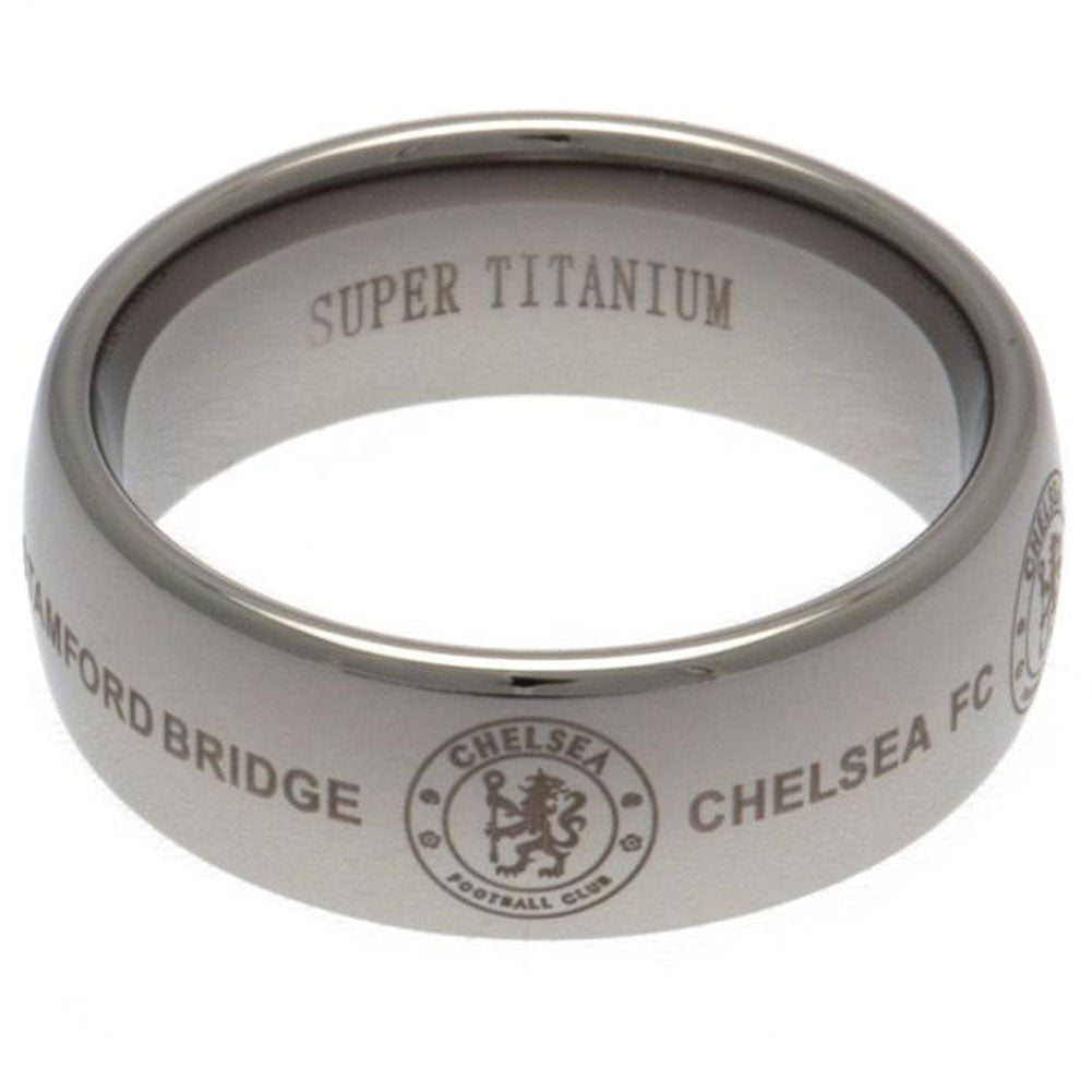 View Chelsea FC Super Titanium Ring Medium information