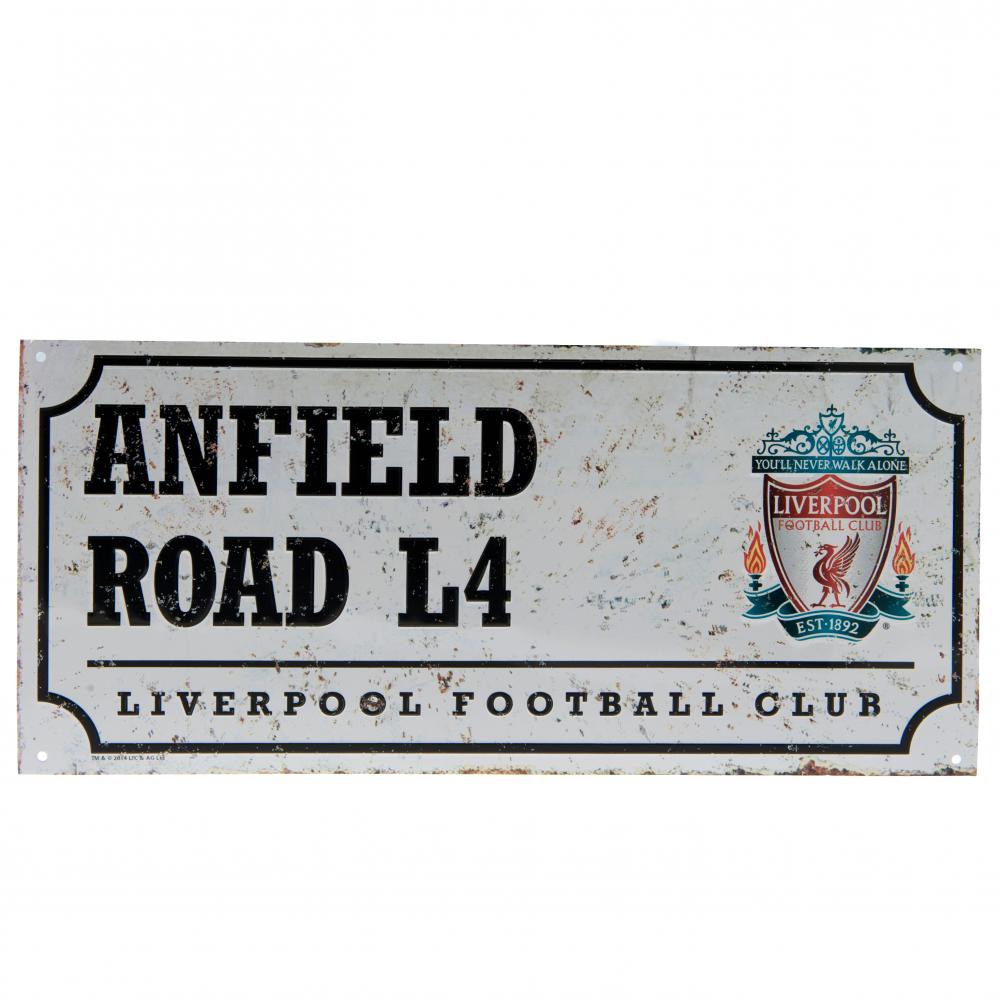 View Liverpool FC Street Sign Retro information