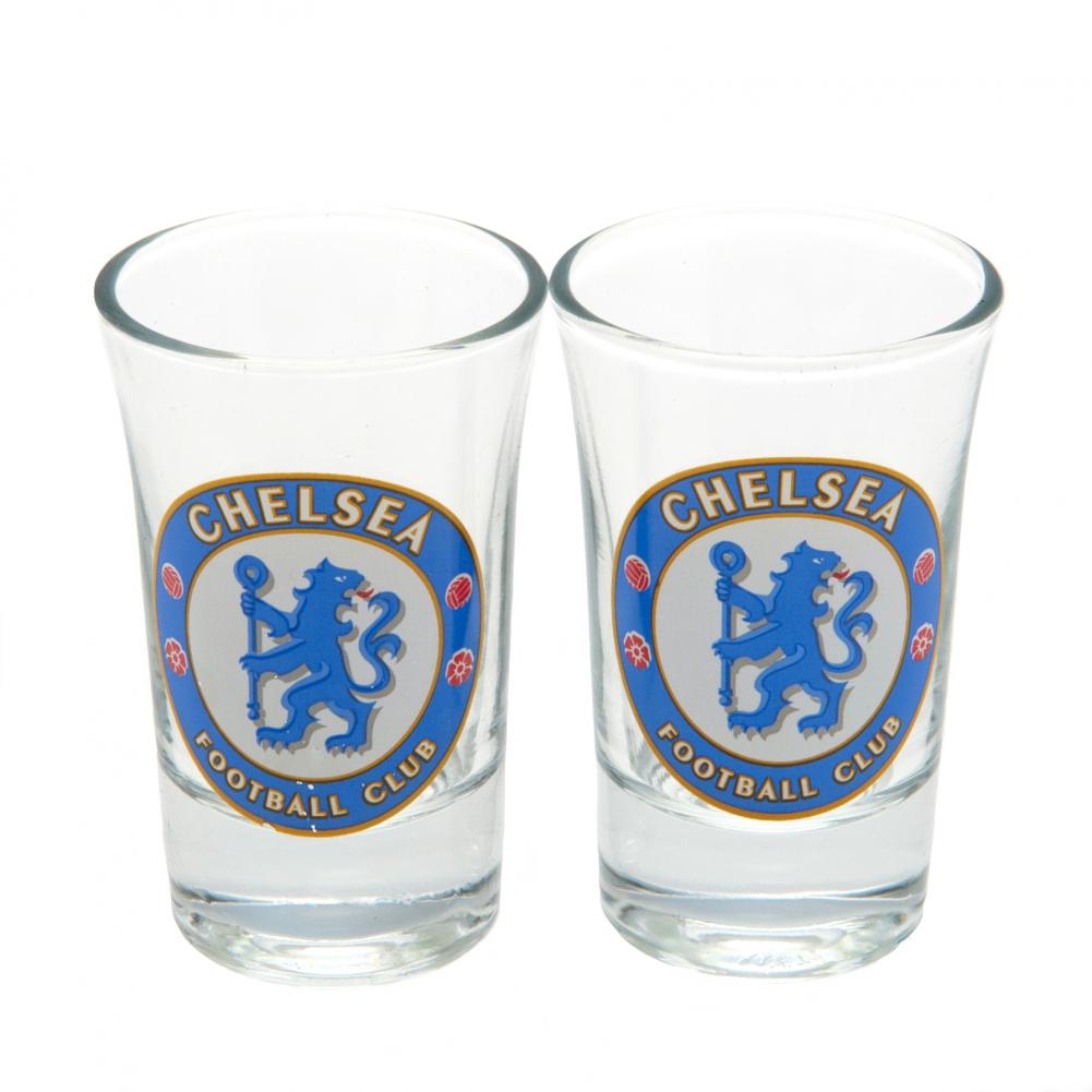 View Chelsea FC 2pk Shot Glass Set information