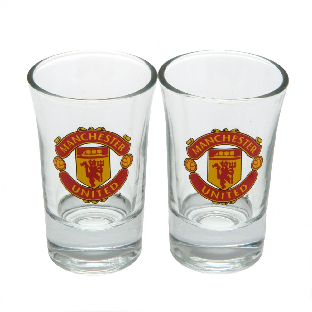 View Manchester United FC 2pk Shot Glass Set information