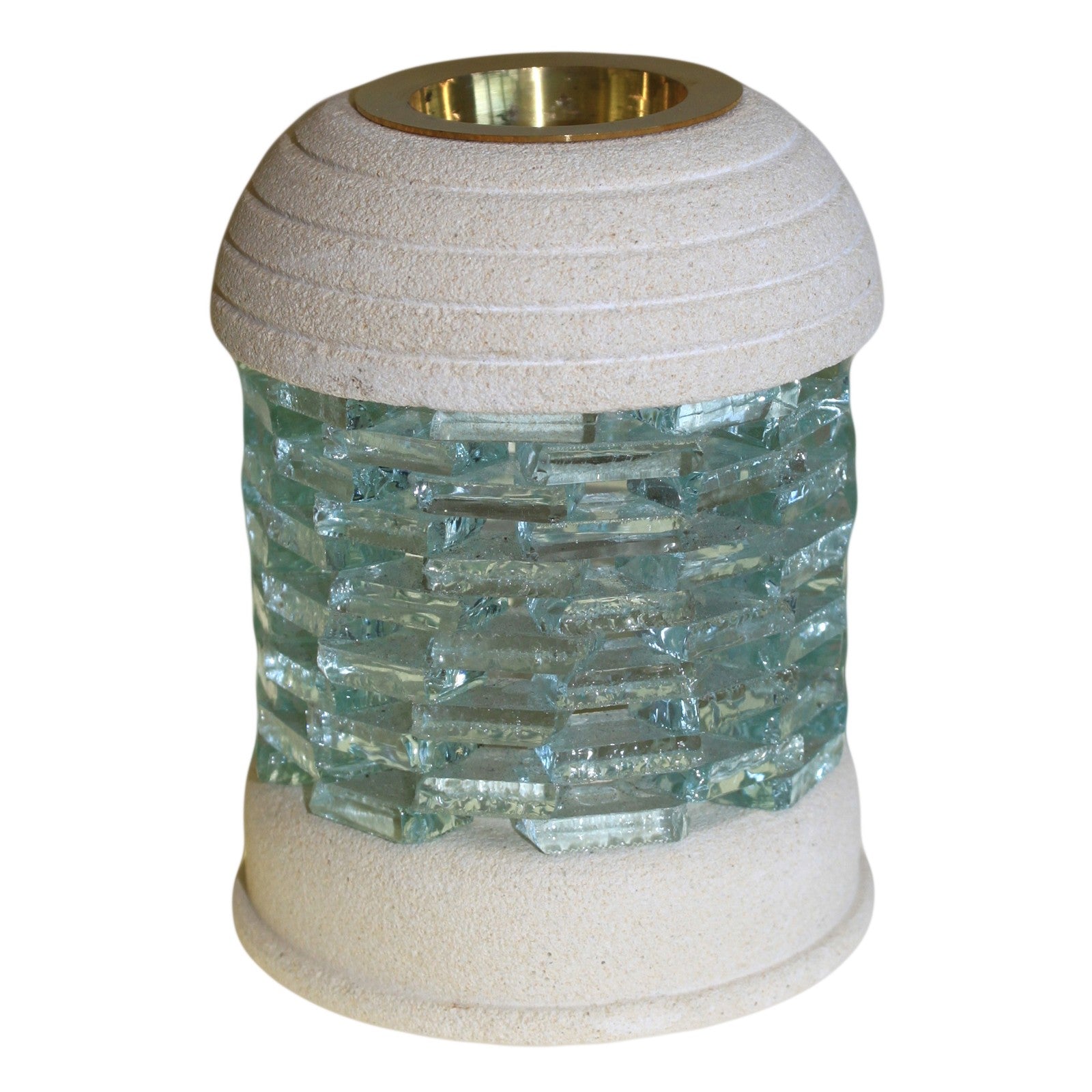 View Stone Oil Burner Round Glass Brick information