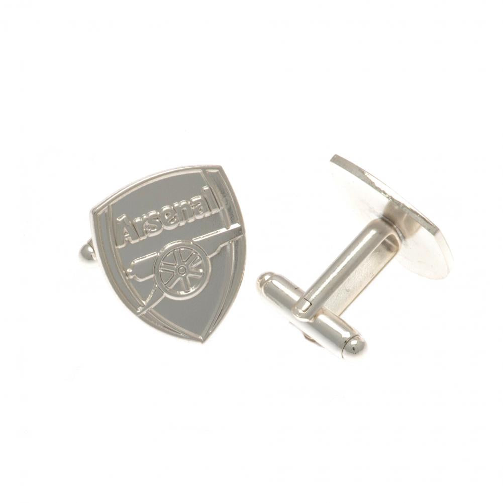 View Arsenal FC Silver Plated Formed Cufflinks information
