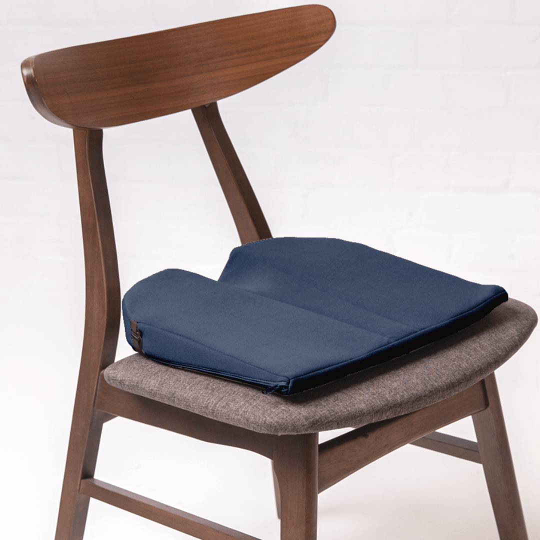 View 8 Degree Sitting Wedge 3 with Coccyx Seat Cushion Blue information