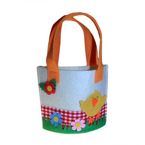 View Spring Felt Gift Bags Small Chick Asst information