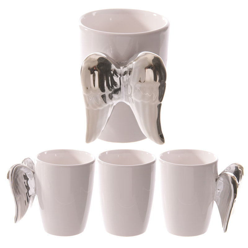 View Silver Angel Wings Novelty Ceramic Mug information