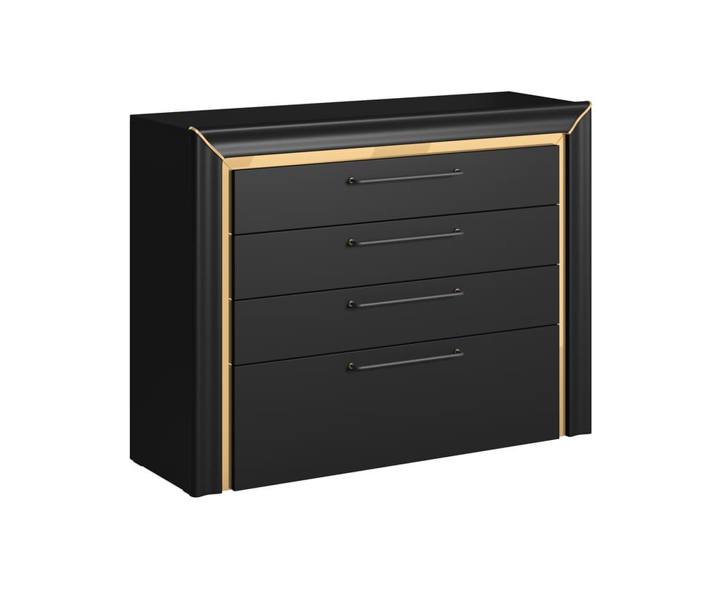 View Arno Chest Of Drawers 120cm Black 120cm information