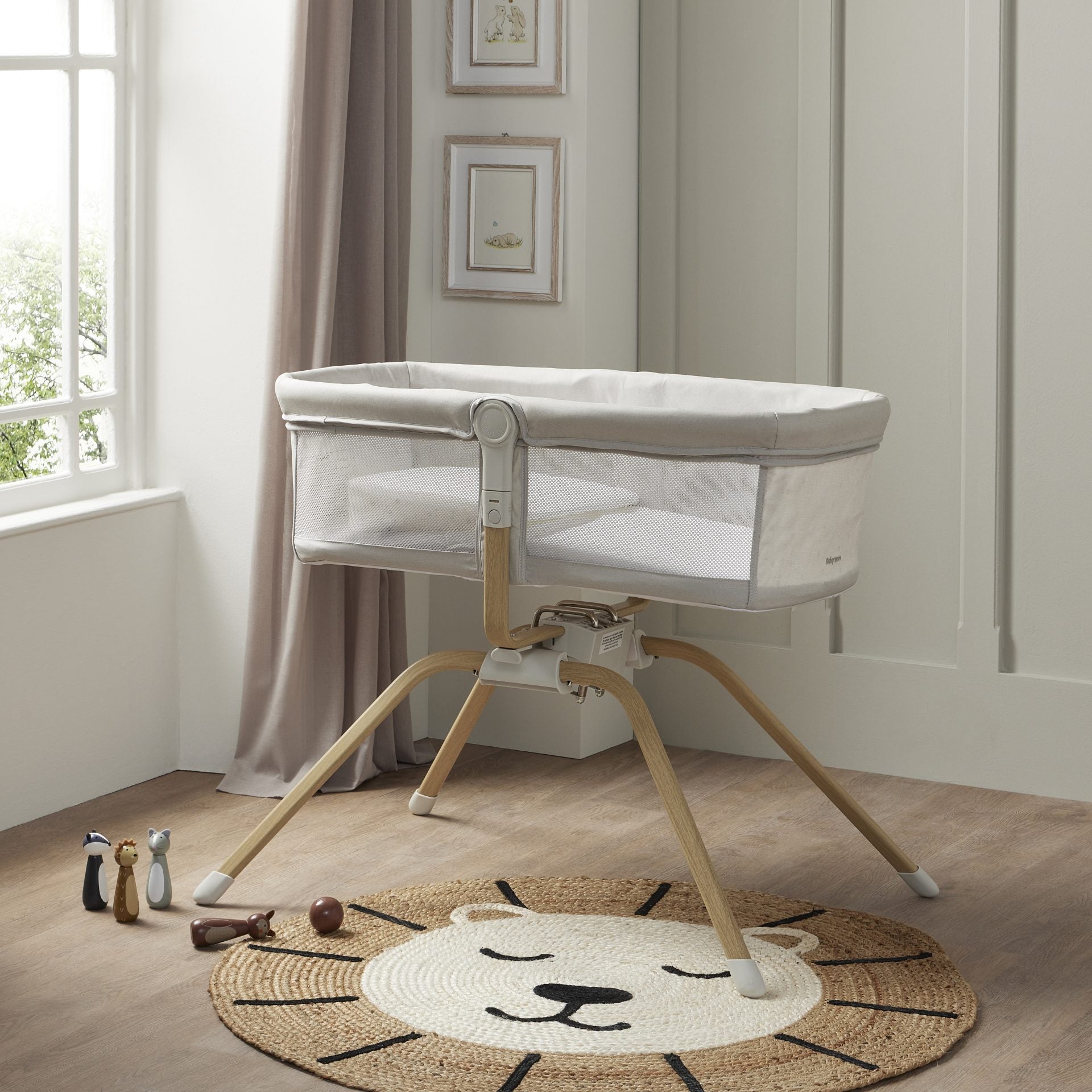 View Babymore Air Motion Gliding Crib Grey information