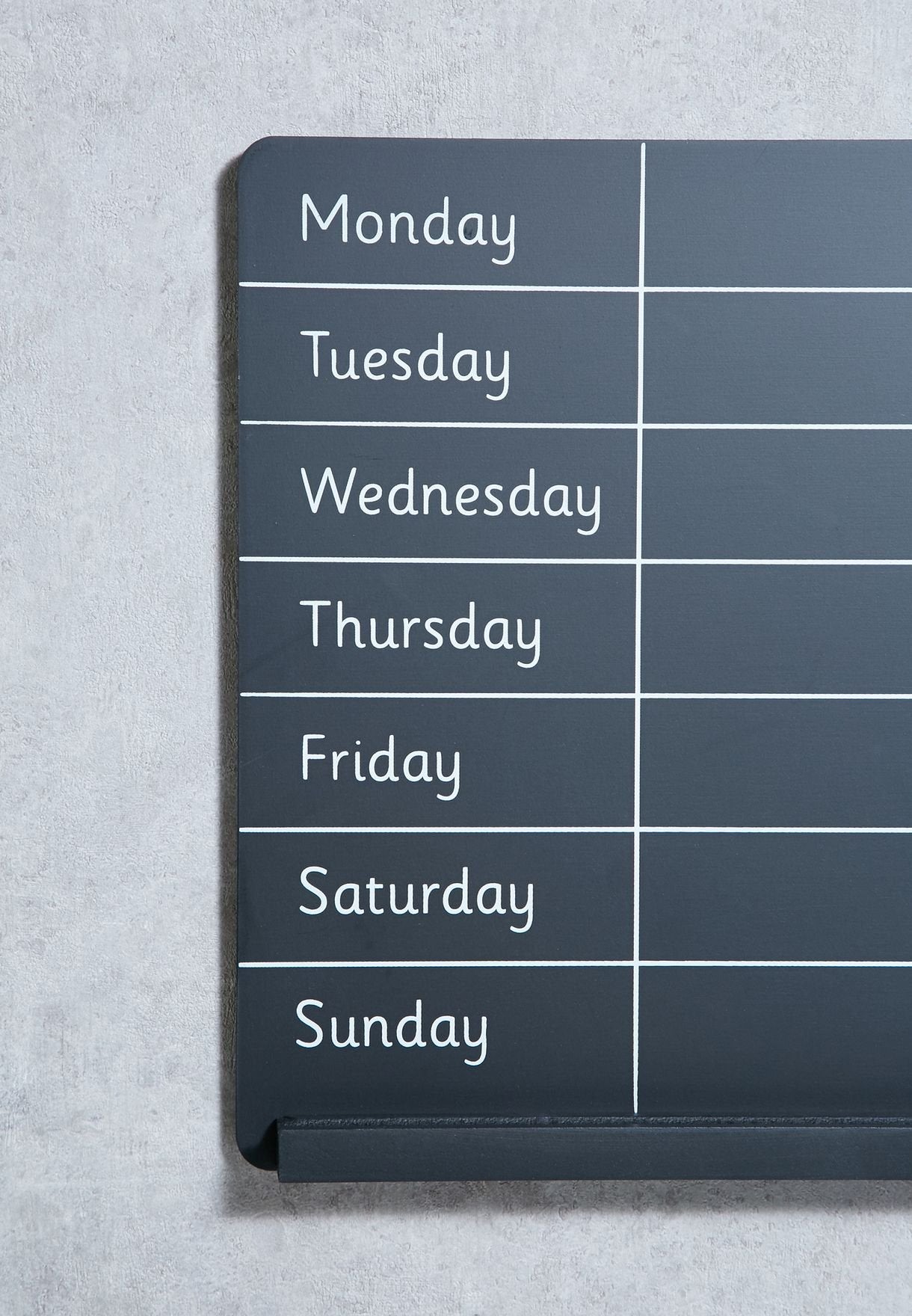 View Weekly Planner Chalk Board information