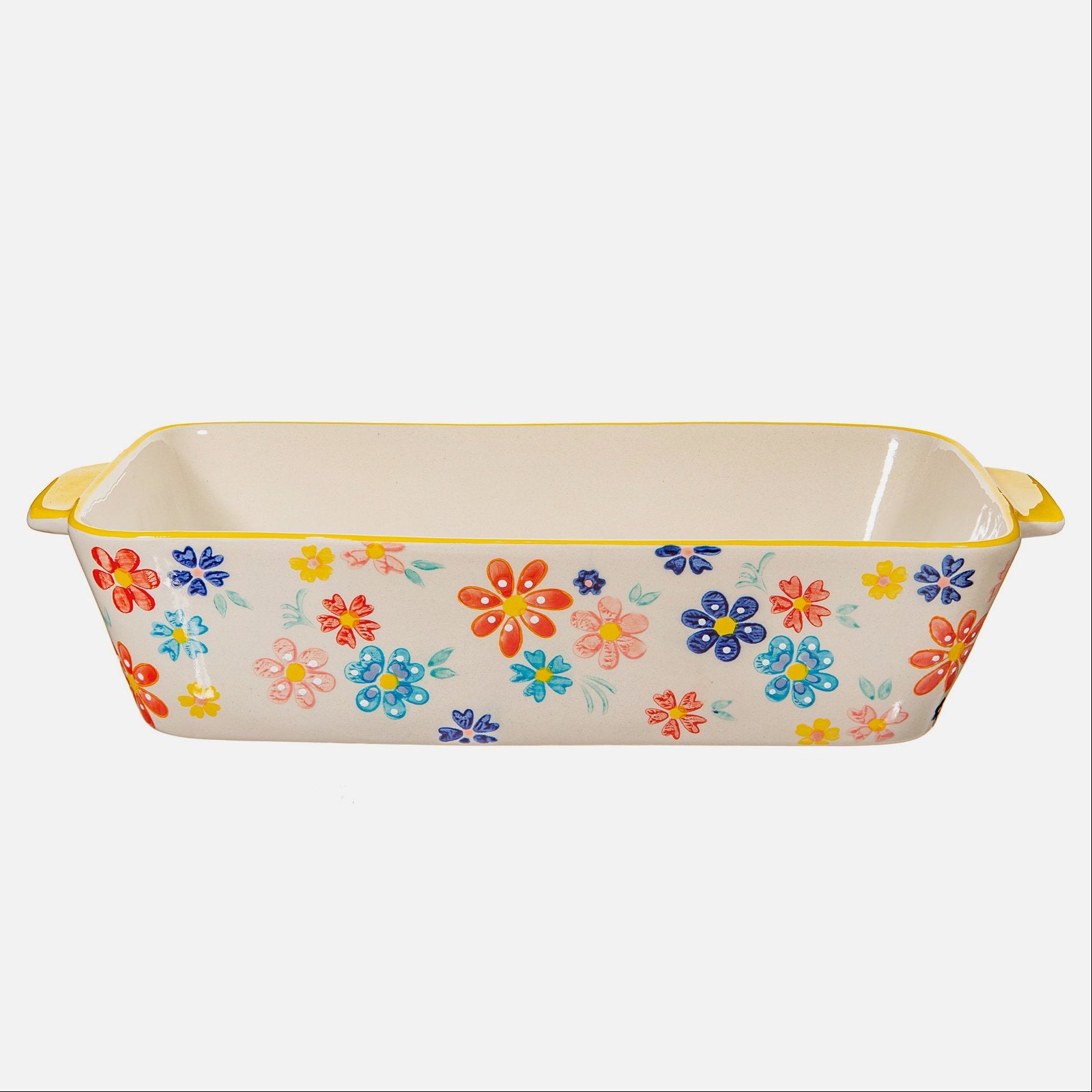 View Folk Floral Serving Dish information