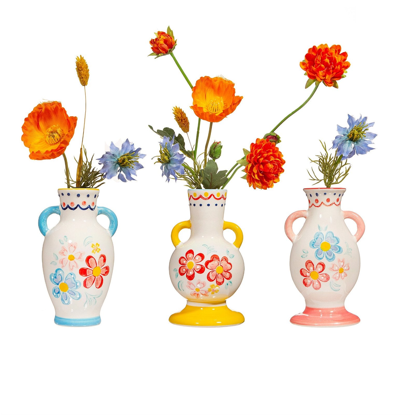 View Folk Floral Small Vase Assorted information