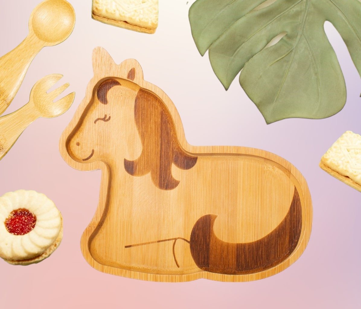 View Bamboo Unicorn Plate information