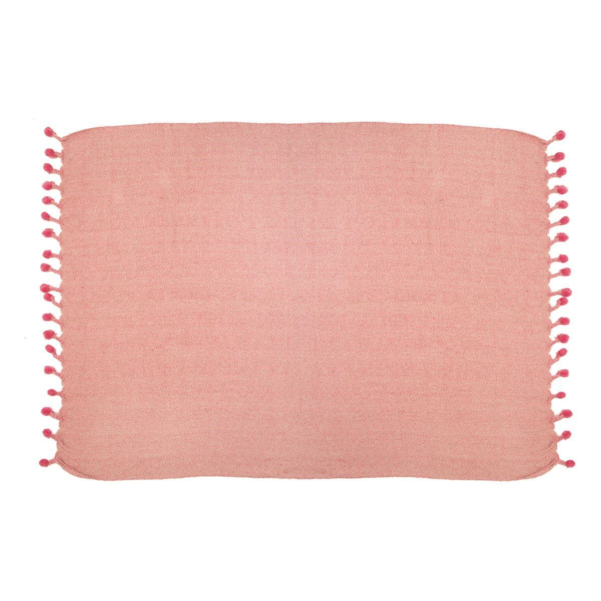 View Nevada Pink Herringbone Blanket Throw information