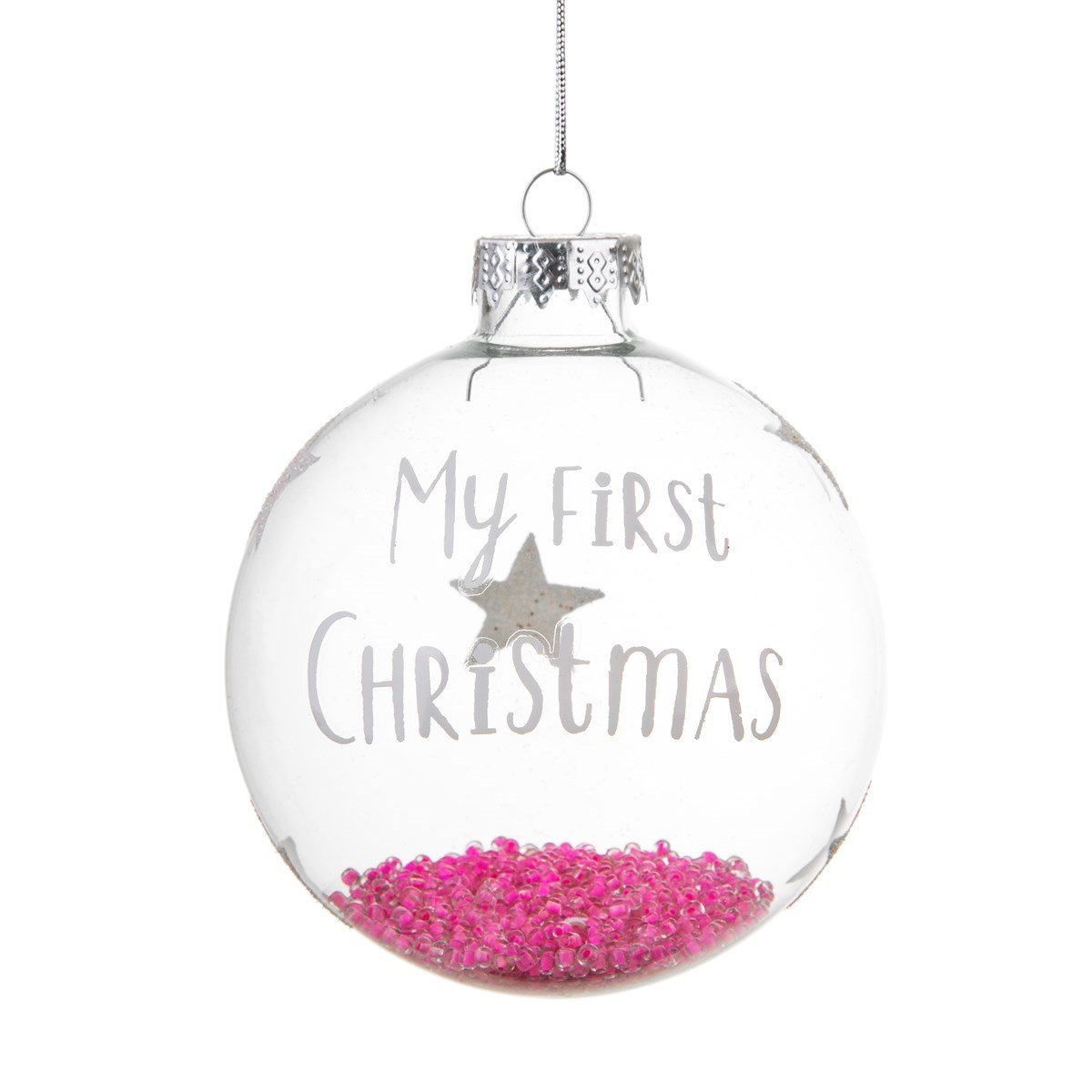 View Baby Girl First Christmas Bauble information