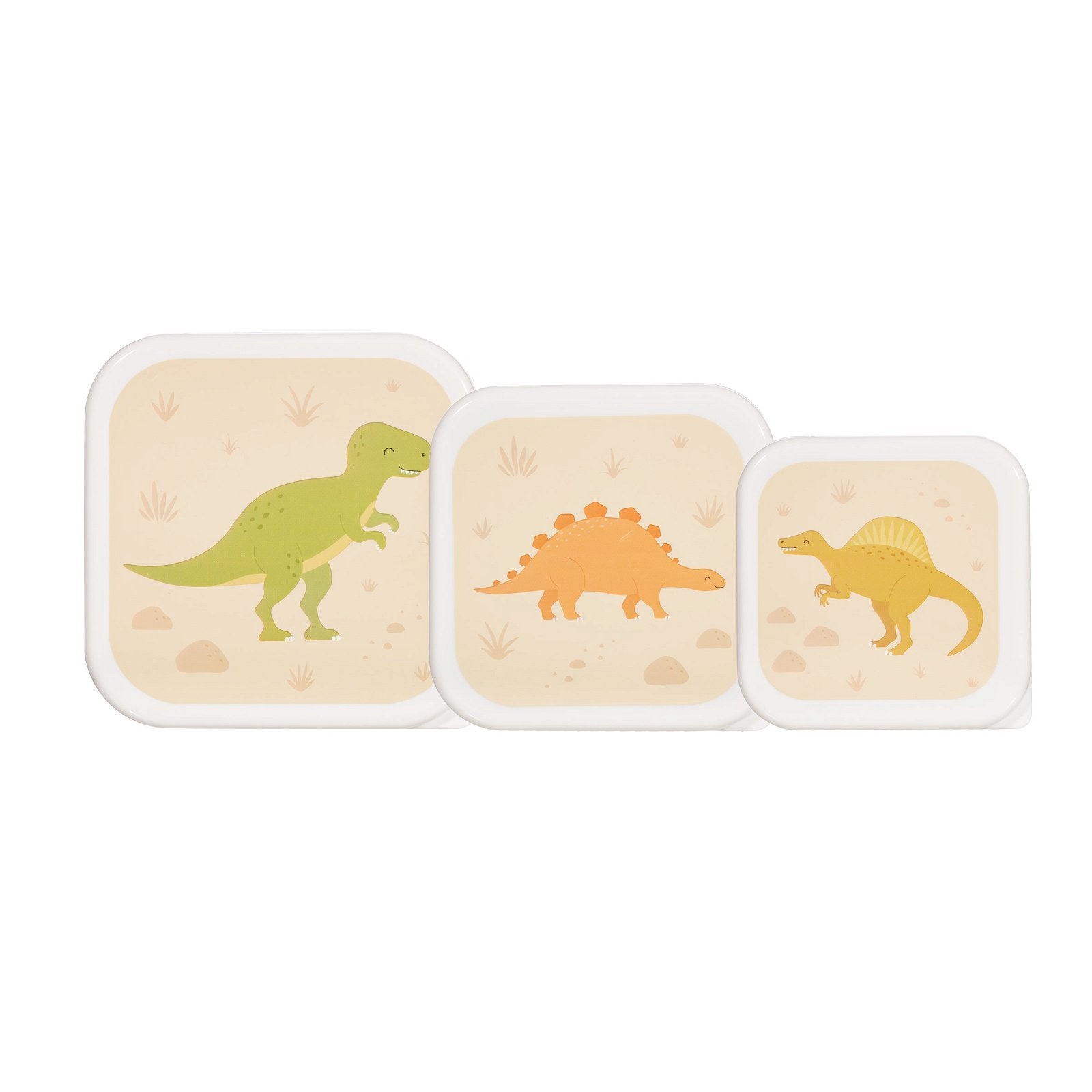 View Desert Dino Lunch Boxes Set of 3 information