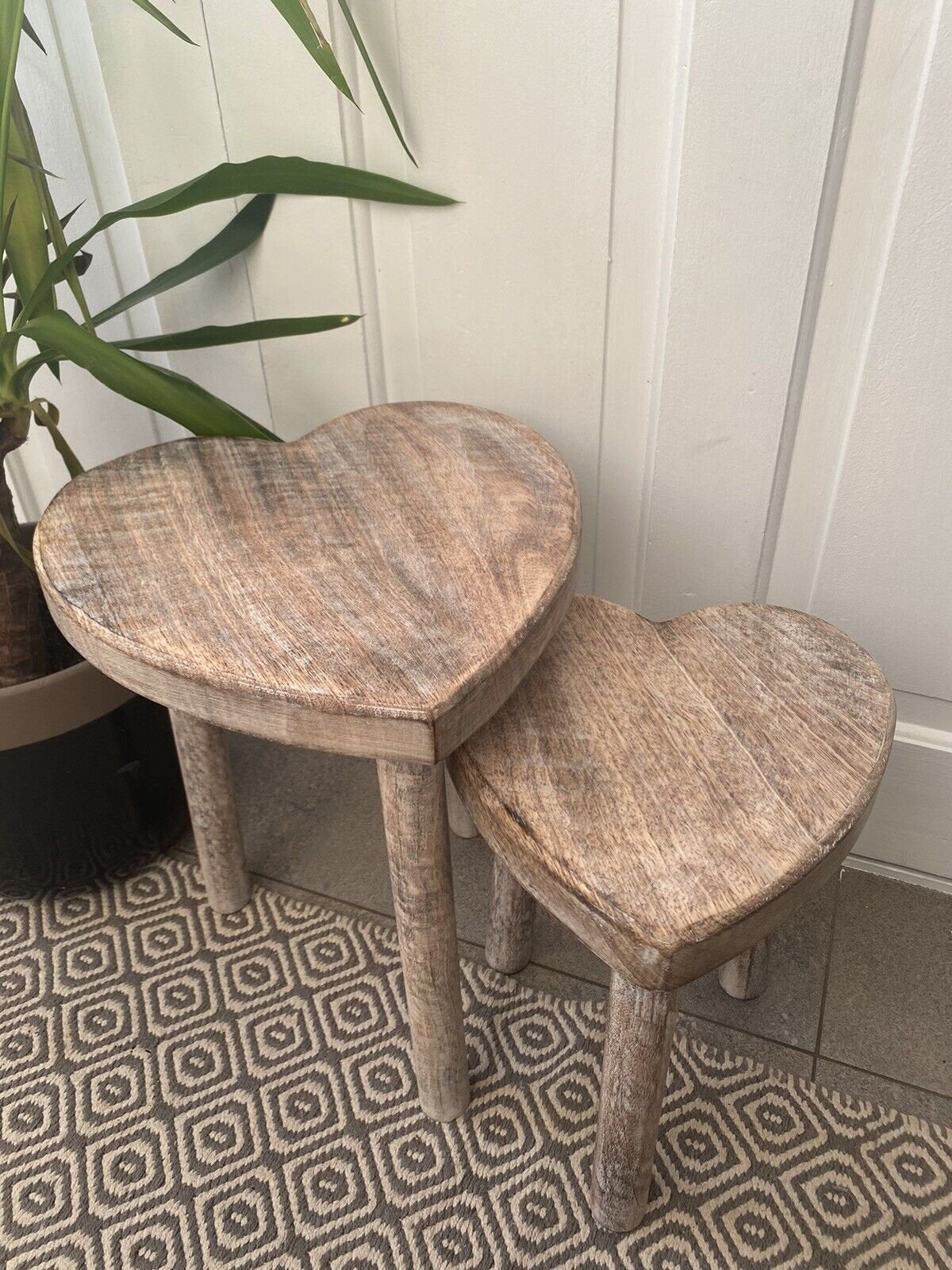 View Heart Stools Set of 2 information