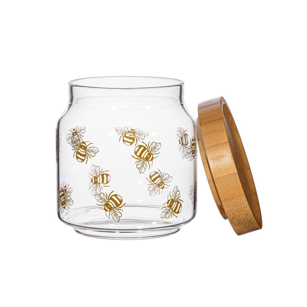 View Vintage Bee Glass Storage Jar Small information