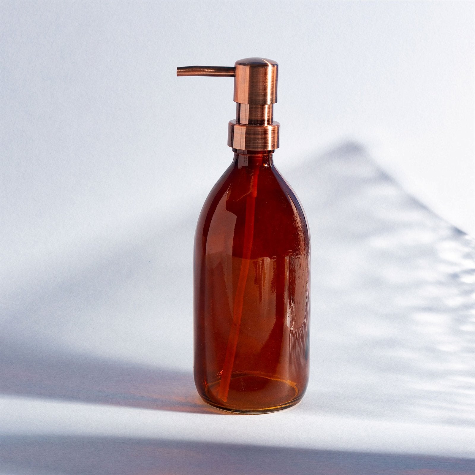 View Amber Glass Refillable Bottle with Pump information